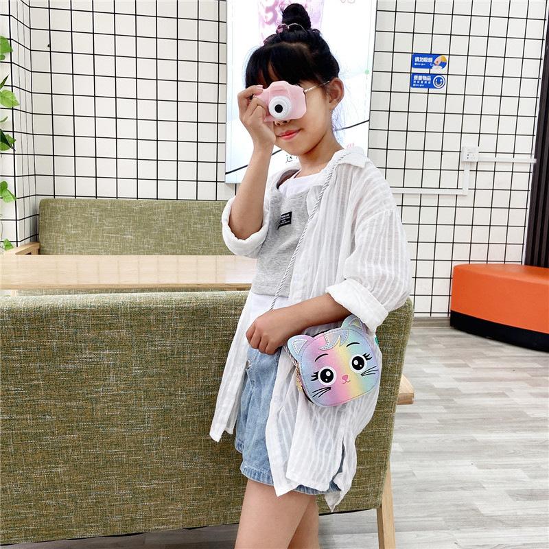 New Cute Cartoon Cat Shoulder Bag for Kids Boys Girls Mini Crossbody Purse Fashion Accessories Kids Backpack Coin Purse