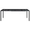 VidaXL Table de jardin anthracite 200x100x72 cm acier 362747