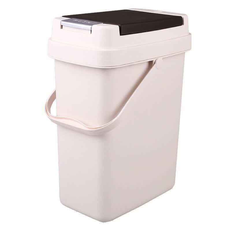 JINSHILUO K431 Press-Type Portable Office Waste Bin 7L
