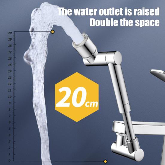 1/2Pcs Faucet Sink Extender Heavy Duty Swivel Aerator Rotating Faucet Extension