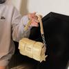 Woven Portable Small Square Bag Women's Spring New Shoulder Bag Niche High-end Hand Carry Messenger Bag