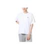 Adidas Solid Color Logo Letter Patch Short Sleeve T-Shirt Women Tops White IA5249