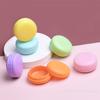 5Pc 10g Macaron Cream Jar,PP Plastic Lotion Cream Box Bottle,Cosmetic Foundation Cream Pill Storage Box,Travel Portable Makeup