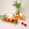 Bamboo Handled Serving Tray Set
