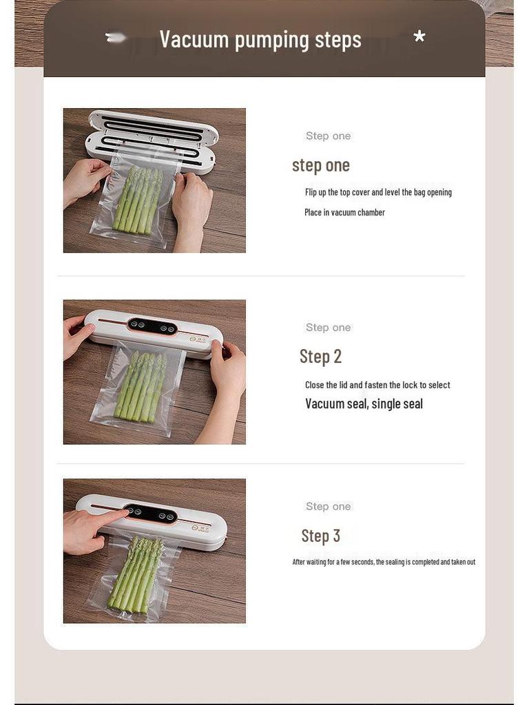 Smart Portable Vacuum Sealer for Food Packaging