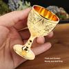 Embossed Wine Glass Zinc Alloy Shot Glass Goblets & Chalices Metal Goblet  For Wedding