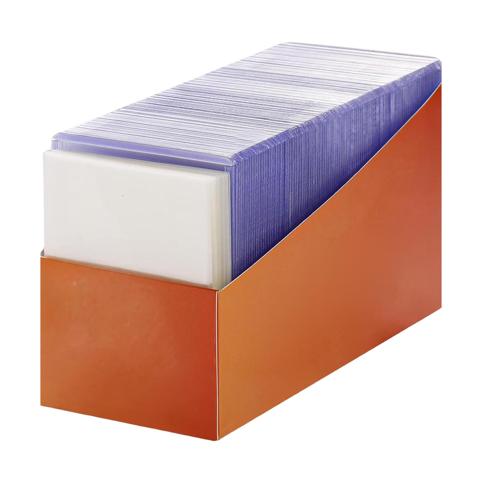 

3*4 Clear Regular For Cards With Card Sleeves Bundle Standard Size 100ct Trading Baseball Card Sleeve Protectors One Size синий