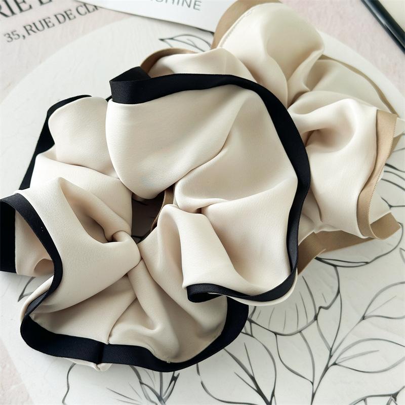 13cm Clouds Style Black White Scrunchies for Women Elastic Hair Bands Ponytail Holders Tie Rubber Bands Women Hair Ring