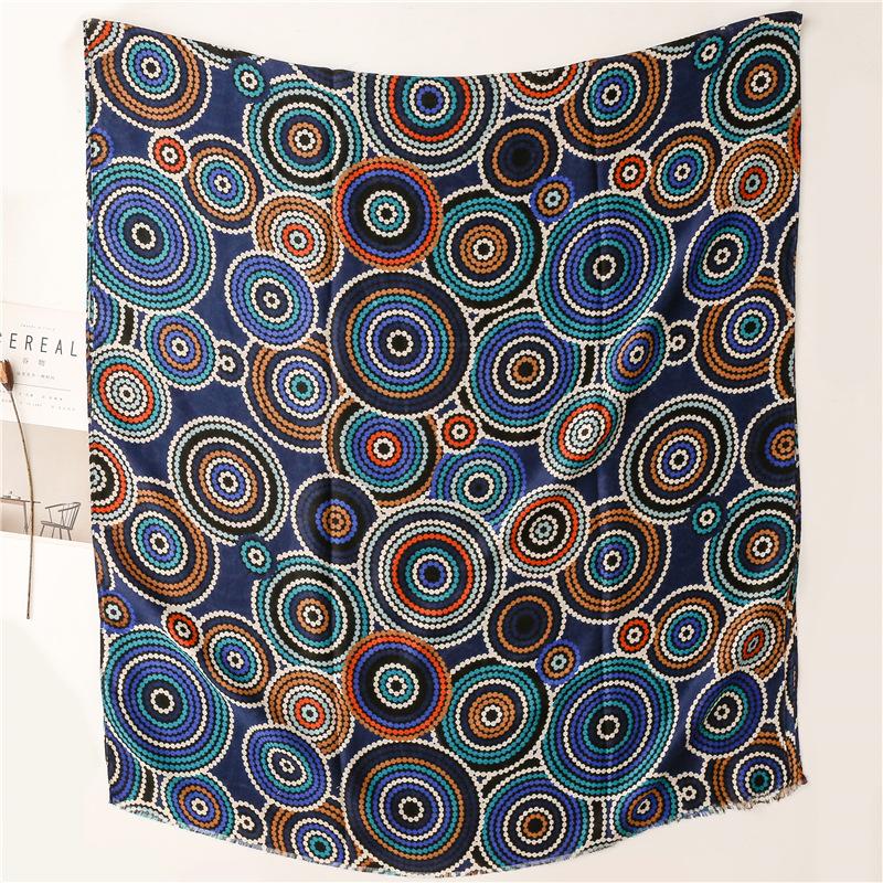 Fashion Aztec Ethnic Geometric Fringe Viscose Shawl Scarf Lady High Quality Wrap Pashmina Stole Bufandas Muslim Hijab 180*90Cm