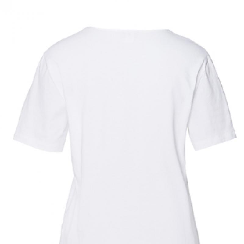 Hanro Cotton R Neck Top natuRal shiRt  78402 White  Sea bReeze 