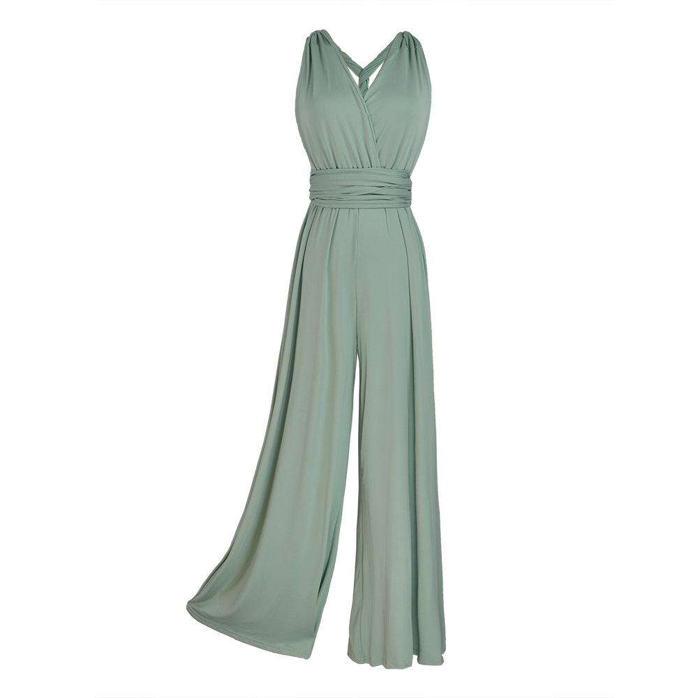 Women's Multi-Way Strap Crossover Bandage Jumpsuit - Sexy & Stylish OL Fashion