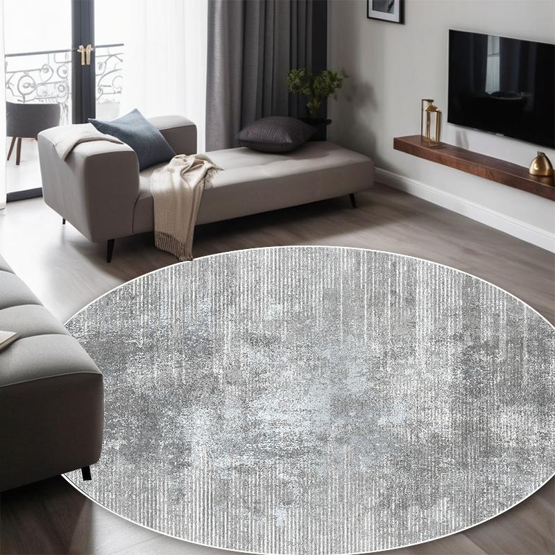 Teppich im europäischen Stil mit geometrischer Rundung für Wohnzimmer, Schlafzimmerdekoration, rutschfeste Teppiche, Lounge, Balkon, Kaffeetisch, Bodenmatte
