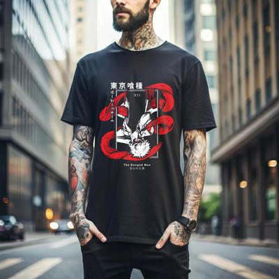 100% Cotton TOPS UNISEX TEES MENS WOMENS Tokyo Ghoul New T-shirt ,kaneki Ken,anime, japan,otaku,Graphic tee,Black 479