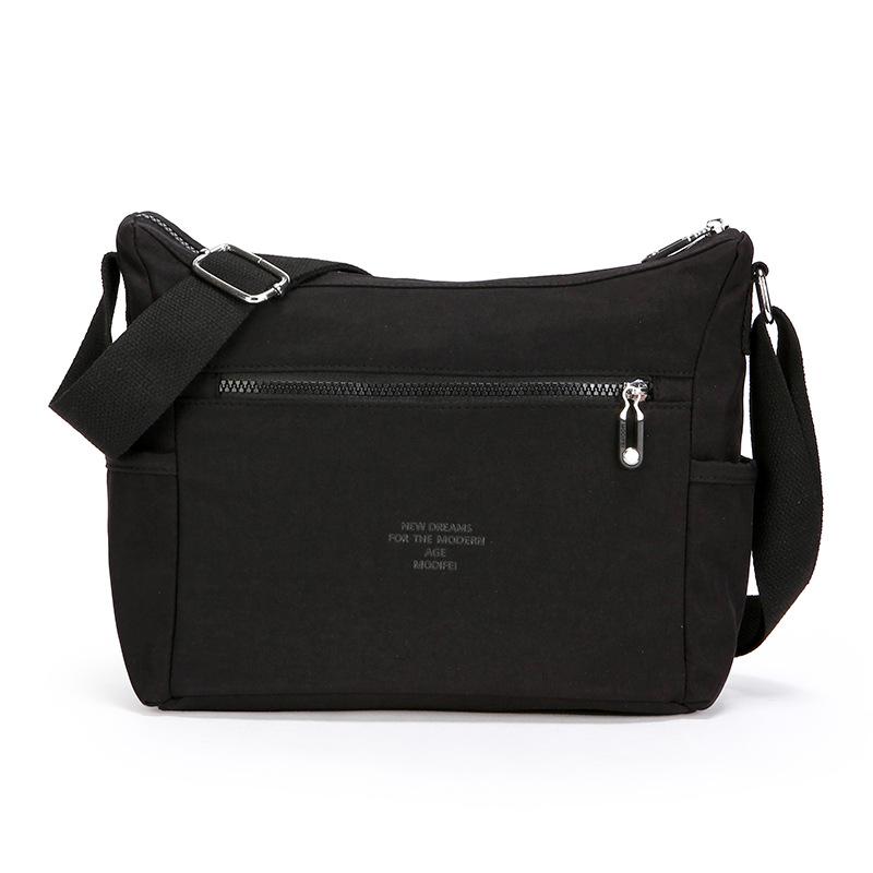 

Женская наплечная сумка Легкая нейлоновая сумка Сумка кроссбоди для мамы чёрный