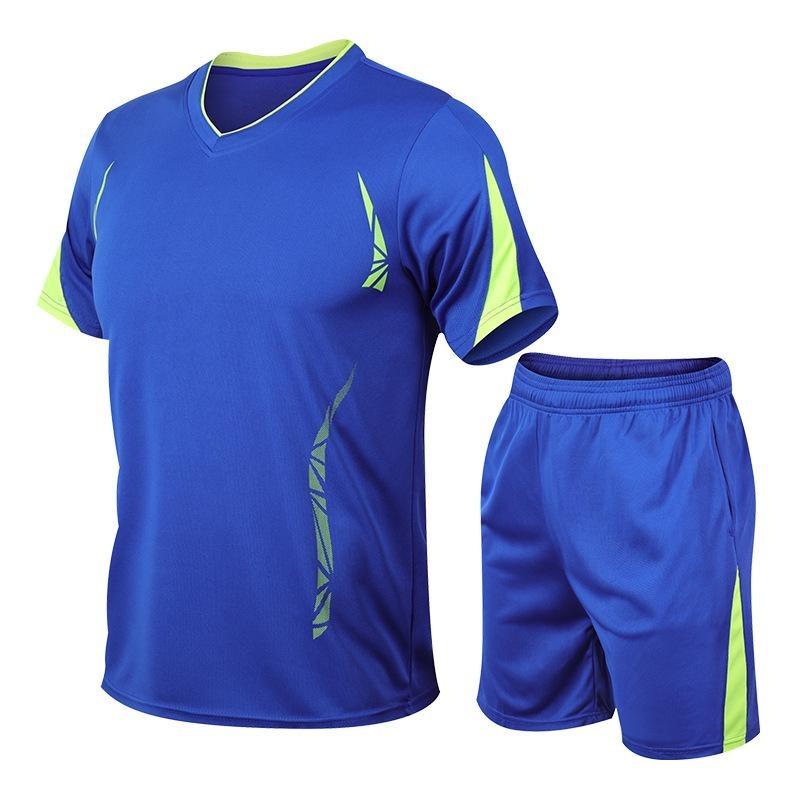 Men's Geometric Print Short Sleeve and Shorts Set