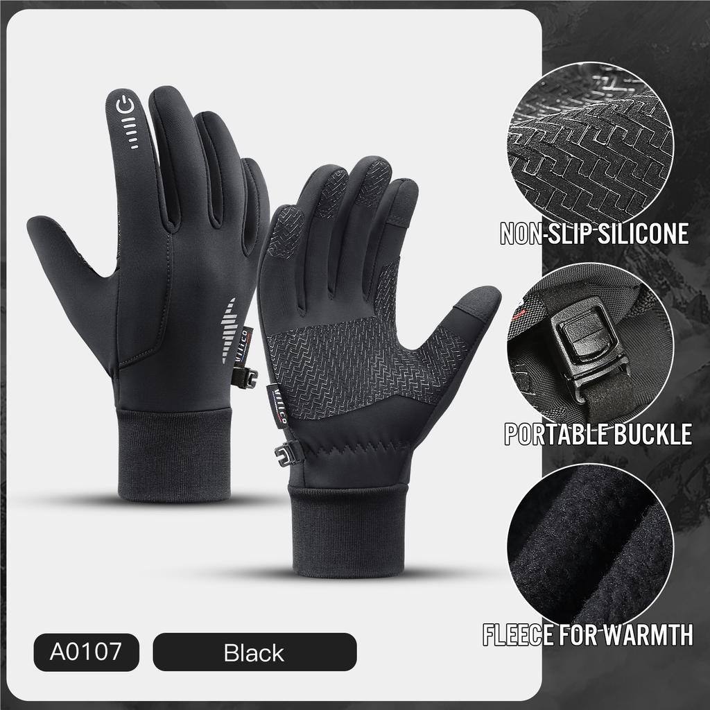Winter Sports Warm Gloves Men Women Touch Screen Ski Cycling Cold-Proof Outdoor Plus Velvet