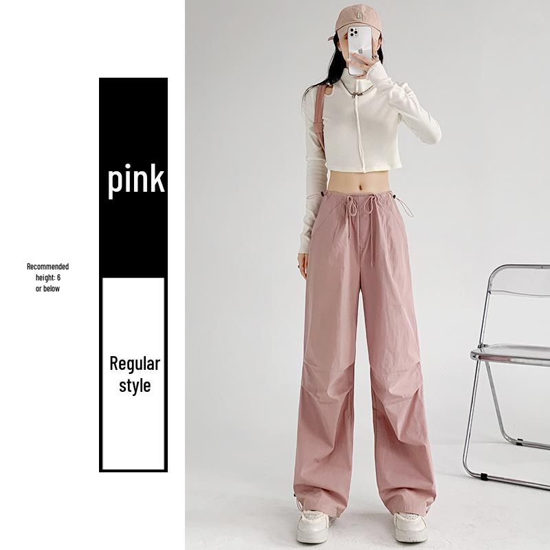 

Women s Quick-Dry Military Green Cargo Pants - Spring/Summer Sun Protection, Straight-Leg, Casual Wide-Leg for Sports. Large