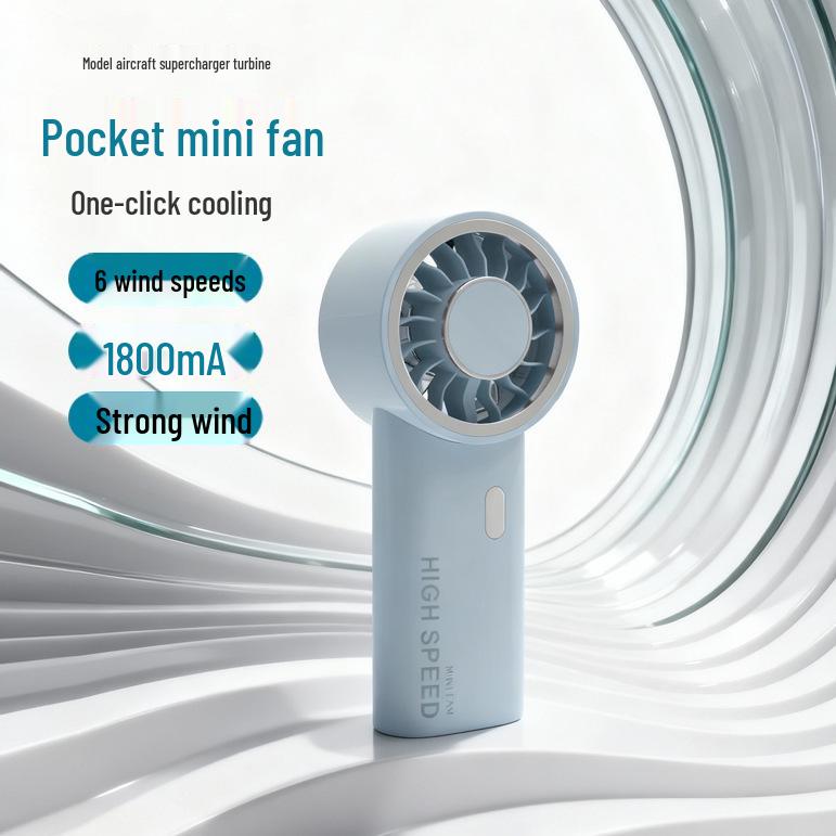 High-Speed Portable USB Rechargeable Mini Fan