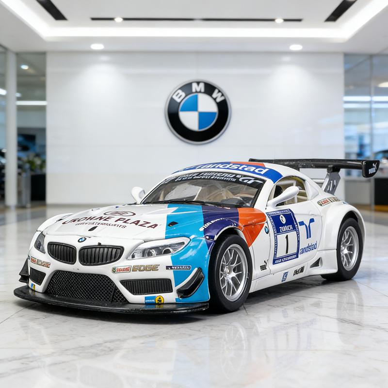 

1/32 BMW Z4 GT3 Alloy Model Car Toy Diecasts Metal Casting Sound and Light Car Toys For Children Vehicle белый