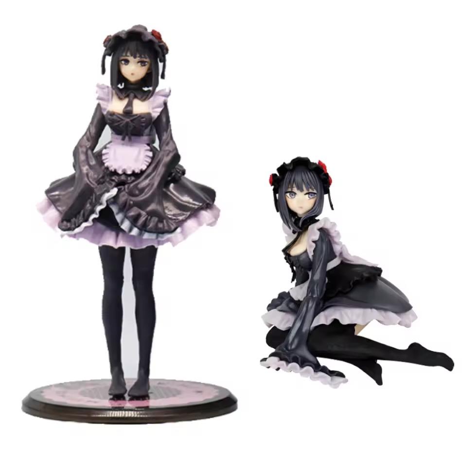 2 Kinds My Dress-Up Darling Anime Figure Black Maid Outfit Kitagawa Marin Action Figure Shizuku Kuroe Figurine Collection Models