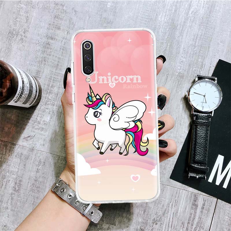 Jednorožec Růžový Mýtus Kreslený Kryt na Telefon Pro Xiaomi Redmi 9 9A 9C 9T 10 10A 10C 8 8A 7 7A 6 6A K40 K20 Pro K30 S2 10X s Potiskem