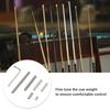 8pcs Black and Silver Pool Cue Weight Set Multi-Size Protective Case  Billiard Practice