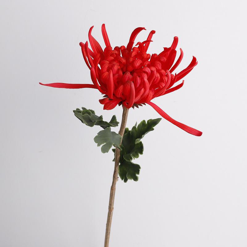Realistic PU Chrysanthemum Artificial Flower for Wedding and Home Decor