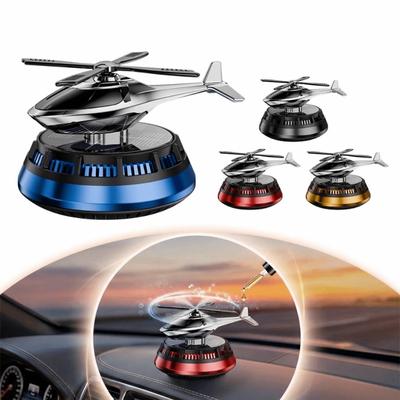 Helicopter Shape Dashboard Ornament Rotating Rotating Car Decor Car Air Freshener  Auto Gift