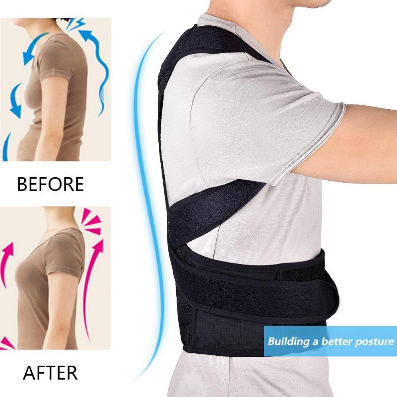 S-3XL Back Waist Posture Corrector Adjustable Adult Correction Belt Waist Health Trainer Shoulder Lumbar Brace Spine Support Belt Vest
