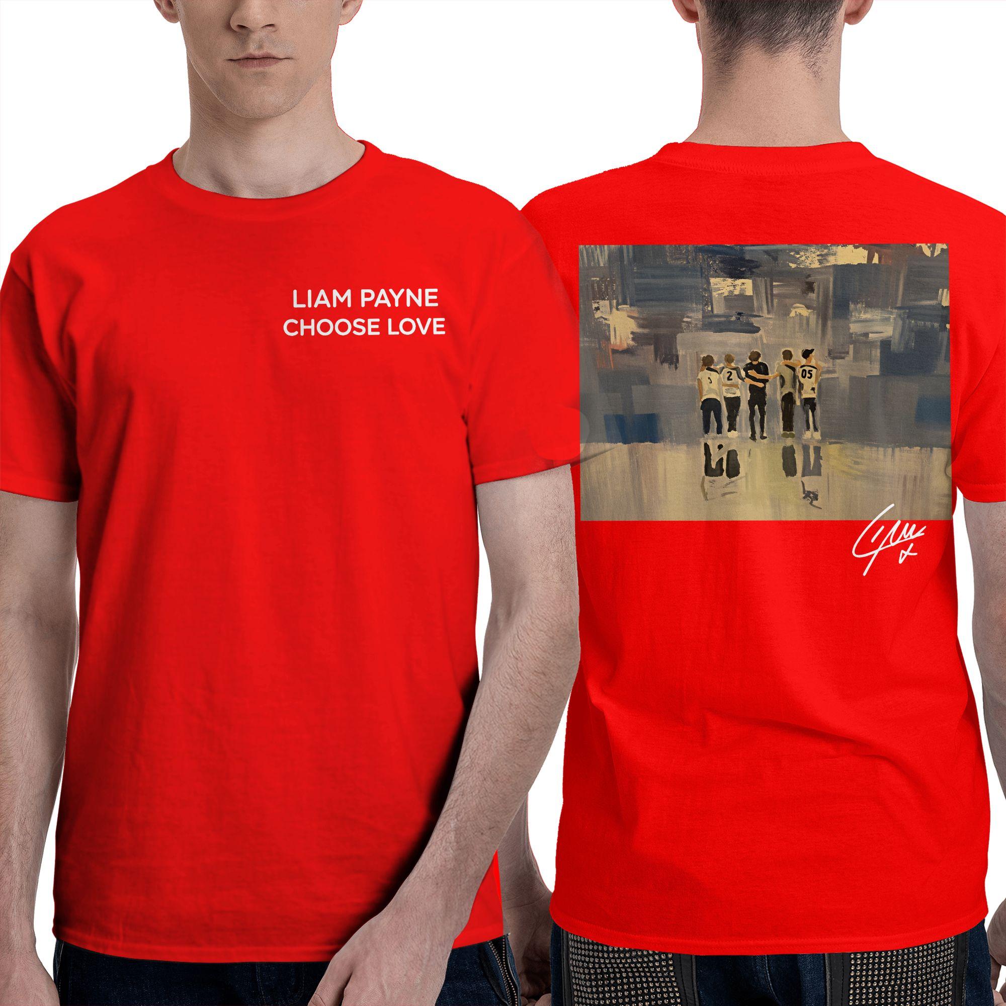 Men T Shirt Liam Payne Choose Love T Shirts Trendy Cool  Beach Tees Classic Casual 100 Cotton Clothes Gift S