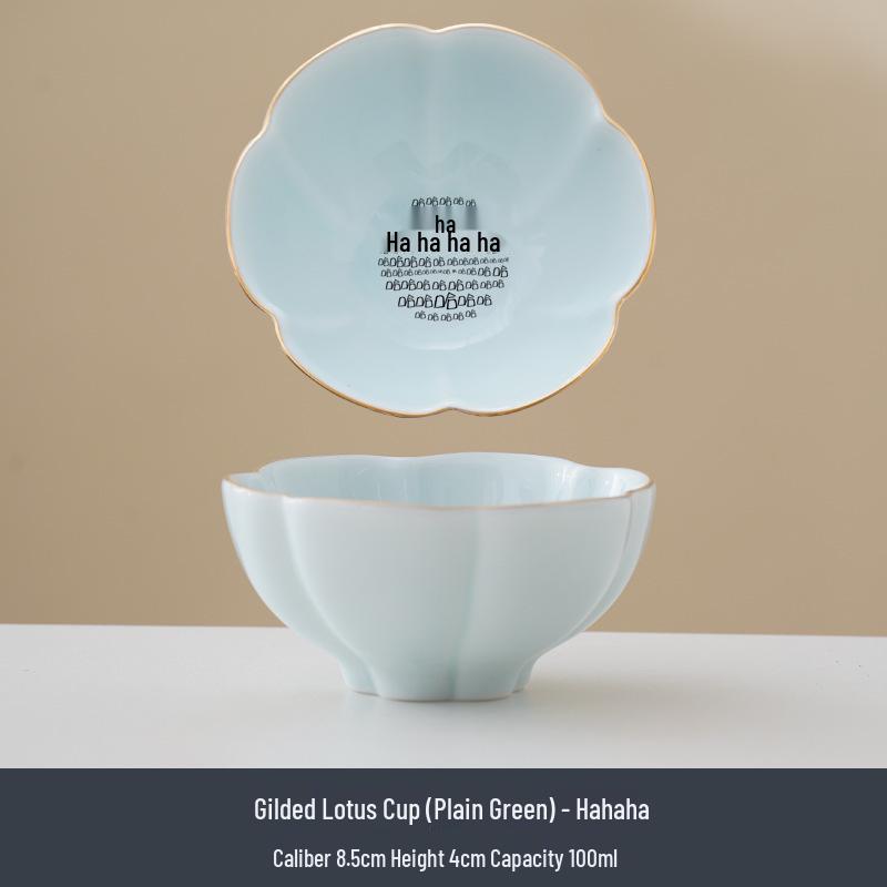 Jade White Porcelain Tea Cup with Flower Petal Design - Ceramic Tea Set for Women