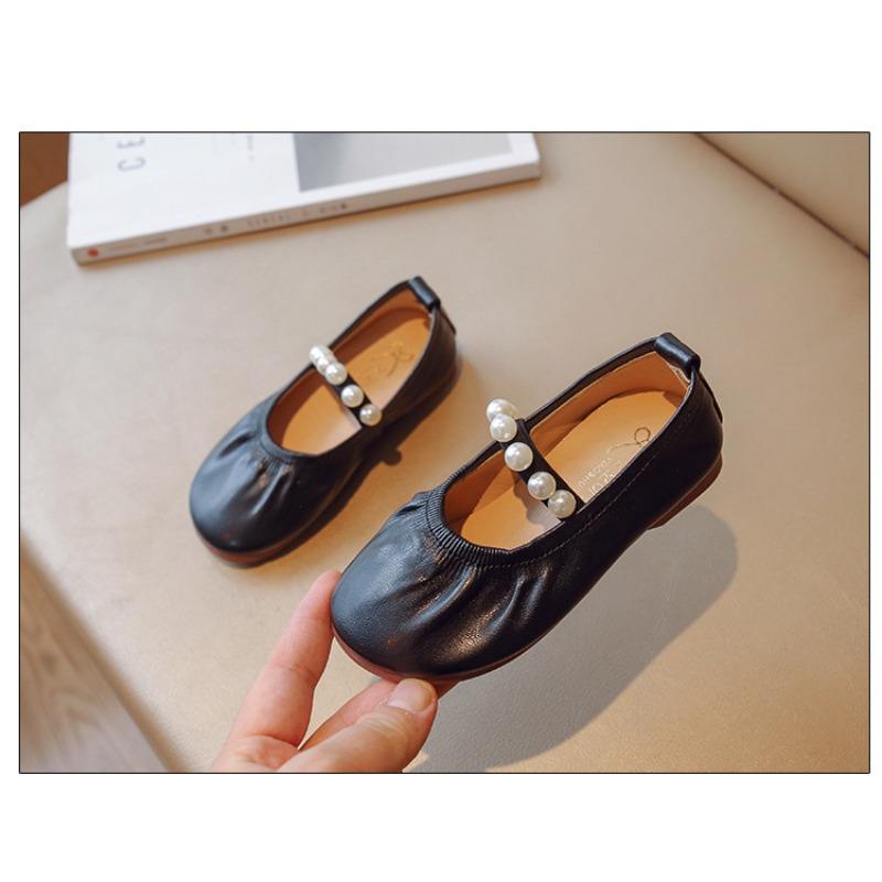 Girls' Leather Shoes Stylish Princess Flats for Girls Soft-Sole Toddler Loafers for Babies & Young Children Cute Girls Shoes