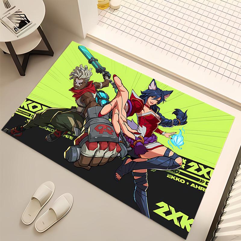 League of Legends Ahri Print Area Rug - Soft,Washable Non-Slip Indoor Mat,Living Room,Home Office Decorative Rug