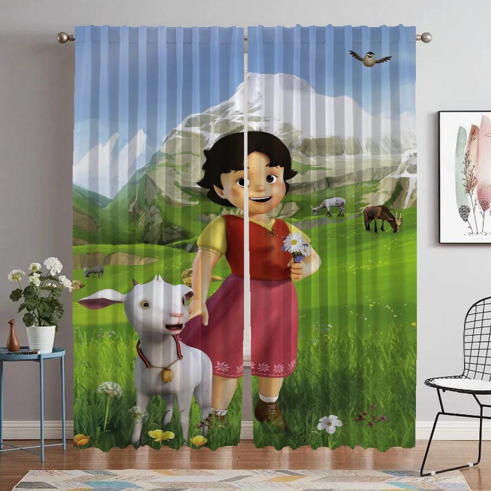 

Heidi Partition Modern Living Room Curtains for Camera Window Curtain Home Interior Curtains 2 Pieces Tulle for Bedroom Shades W50xH70cmx2pcs-CL