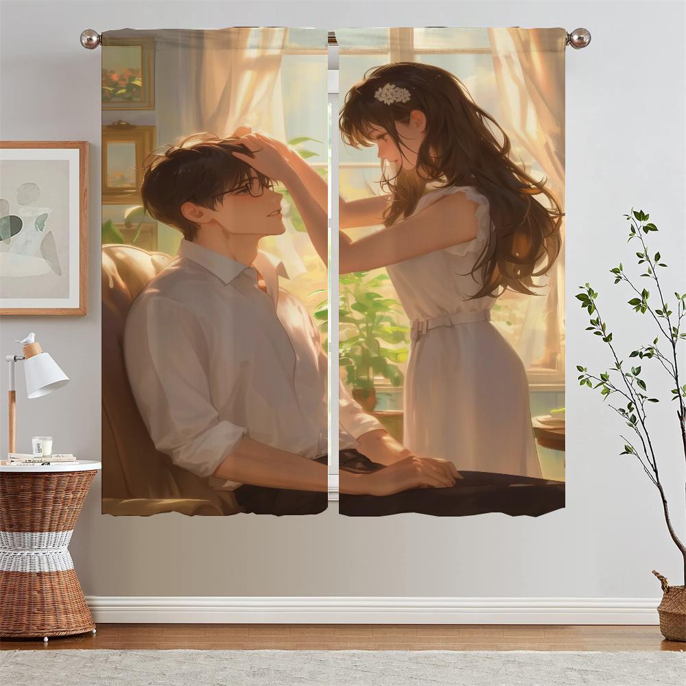 Gutter og Jenter Luksus Stuegardiner for Kamera Billige Ting Med Gratis Frakt for Hjem Krøller Rullegardin Mørkleggingsgardin den