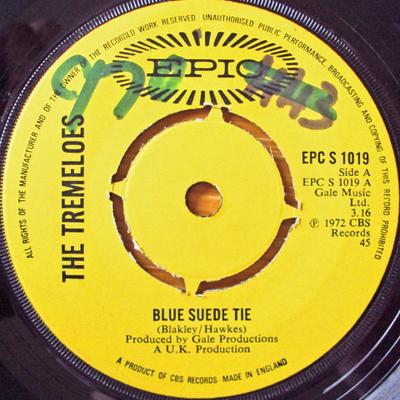 7palcová deska TREMELOES - Modrá semišová kravata EPCS1019 Epic 1972 UK Pop Použité