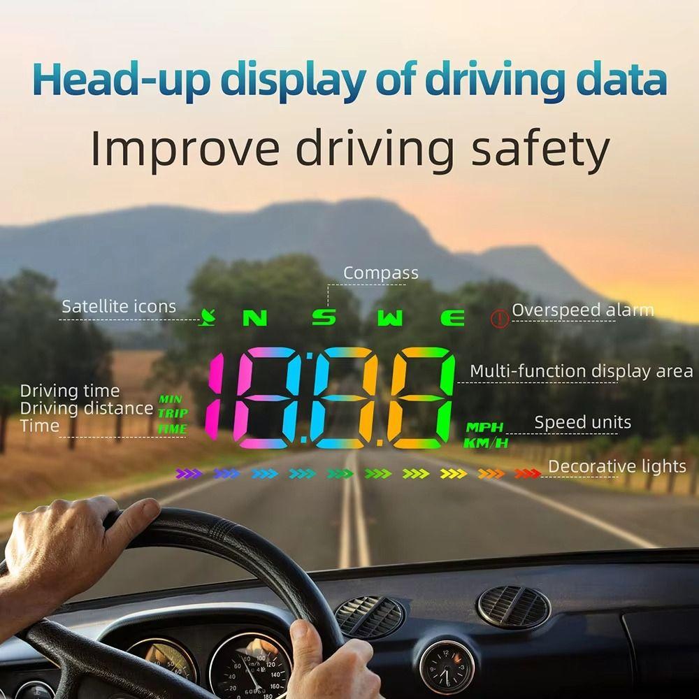 HUD Digital Speedometer Portable Windshield Projector Widely Used Car Head Up Display  Tachometer