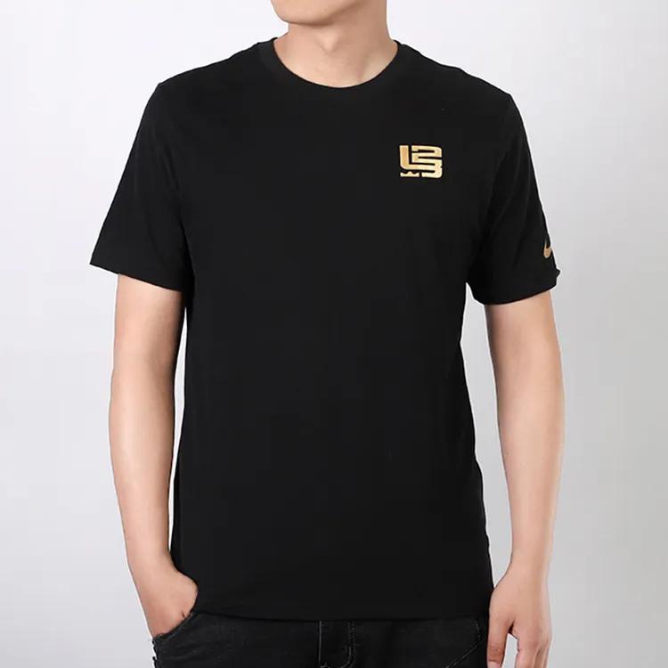 Nike T Shirts Men's Black Crew Neck Moderate Straight Fit (Unisex) T-Shirts CV1058 010