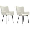 Dining Chairs 2 Pcs Cream Velvet