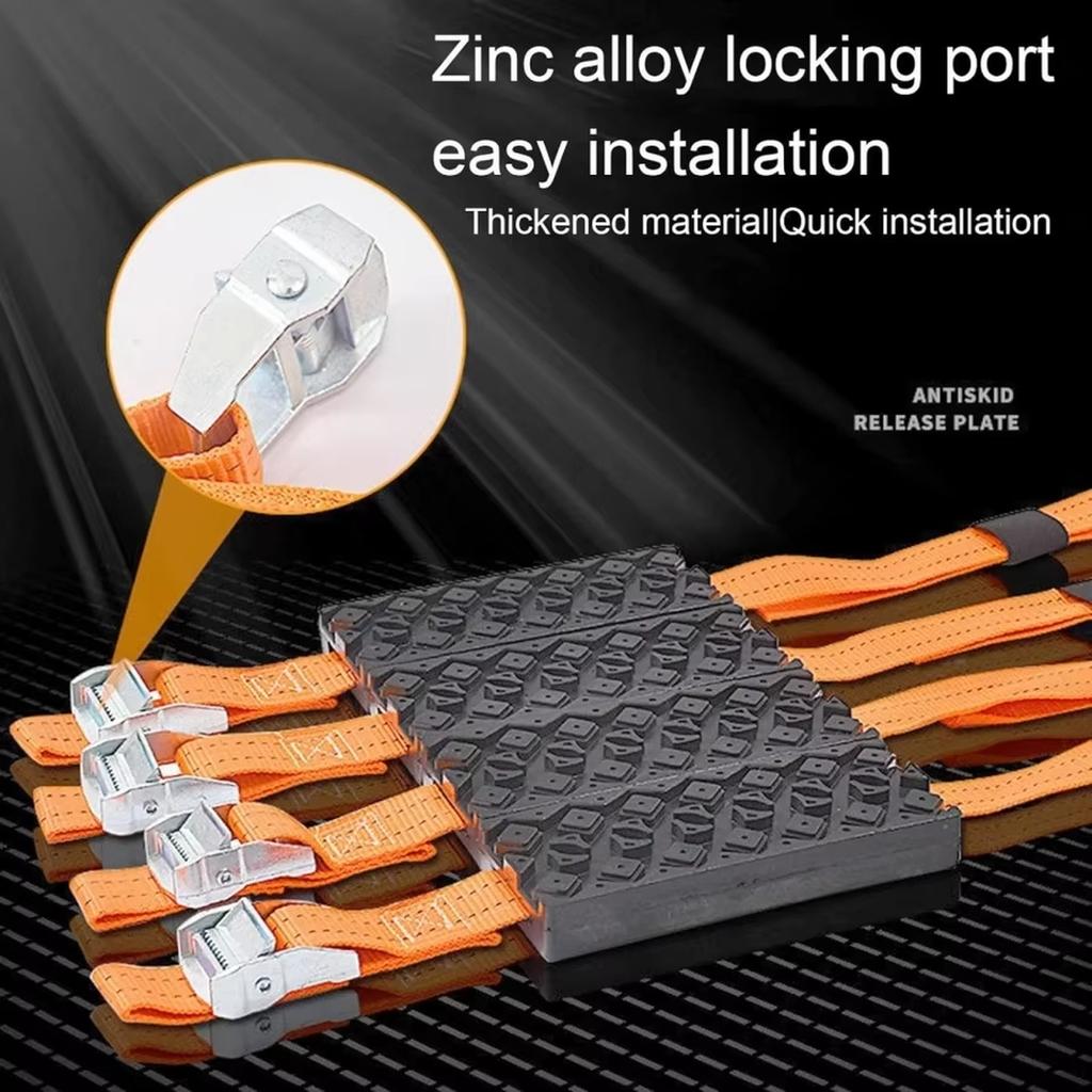 Traktionsbretter Offroad Schneeketten Ersetzt Bergungsbretter & Reifenkette für festgefahrene Reifen in Eis Schlamm Sand Schnee Für Auto SUV