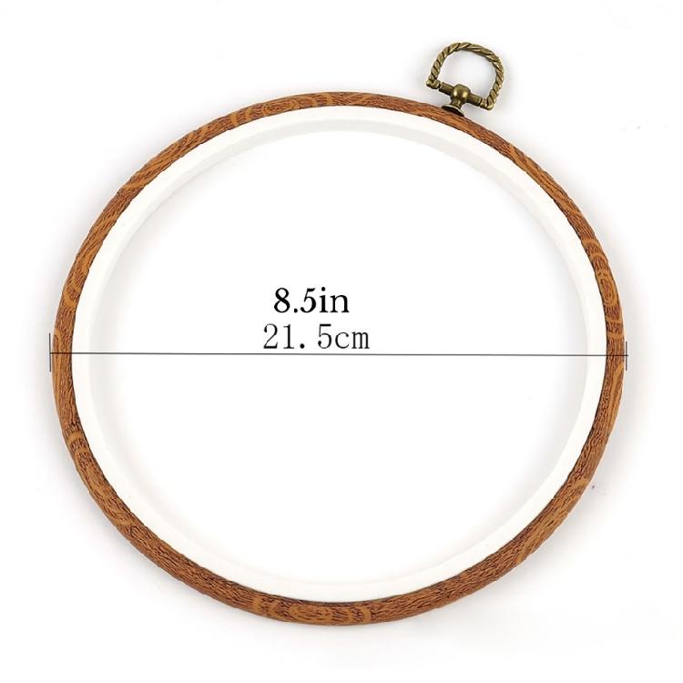 Decorative Crosses Stitching Hoop Embroidery Frame Round Embroidery Hoop Embroidery Circle Rings for Craft Enthusiasts
