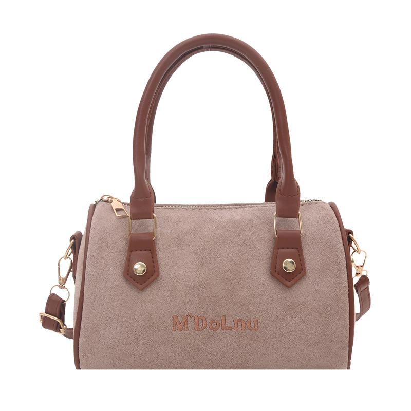 

New shoulder messenger bag frosted retro niche handbag versatile messenger bag хакі