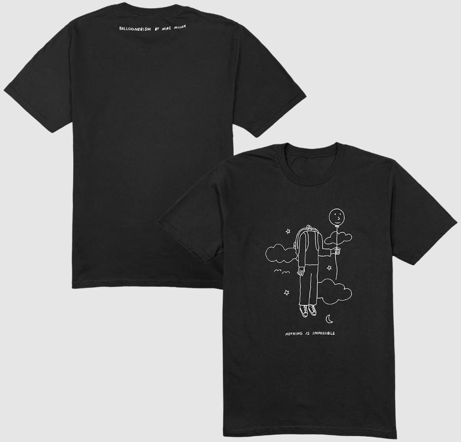 Mac Miller Nothing Is Impossible Tee Size S-5XL Unisex Reprint S разноцветный