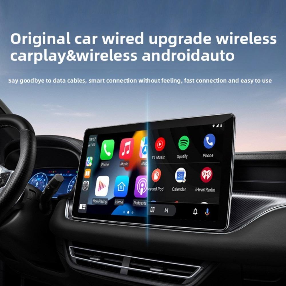 Wireless CarPlay Box Convert Wired to Wireless Android Auto Adapter for Car Stereo Seamless Connectivity