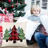 Christmas Winter Holiday Pillowcase Printed Pillow Case Decorative Cushion Cover Letters Cushion Case for Home Decor
