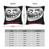 Trollface Meme Rage Comic Funny Troll Joke Internet Pillowcases  Vintage Pillow Case For Wedding Party Home Decor Pillow Cover