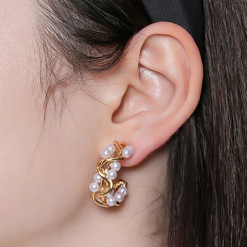 Dana Burton Streamwave Hoop Earrings