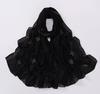 New Chiffon Hijab With Rhinestones Diamonds Scarf Shawls Solid Headscarf Wraps Ramadan Eid Hijabs Glitter Headband Turban