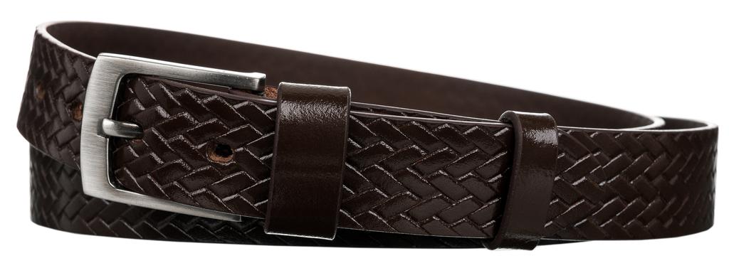 M LEATHER BELT WAS PLW-R-15 100 Brown