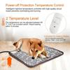 Adjustable Temperature Pet Heating Pad Waterproof Electric Dog Mat with Timer Function Energy Saving Chew Resistant Cord